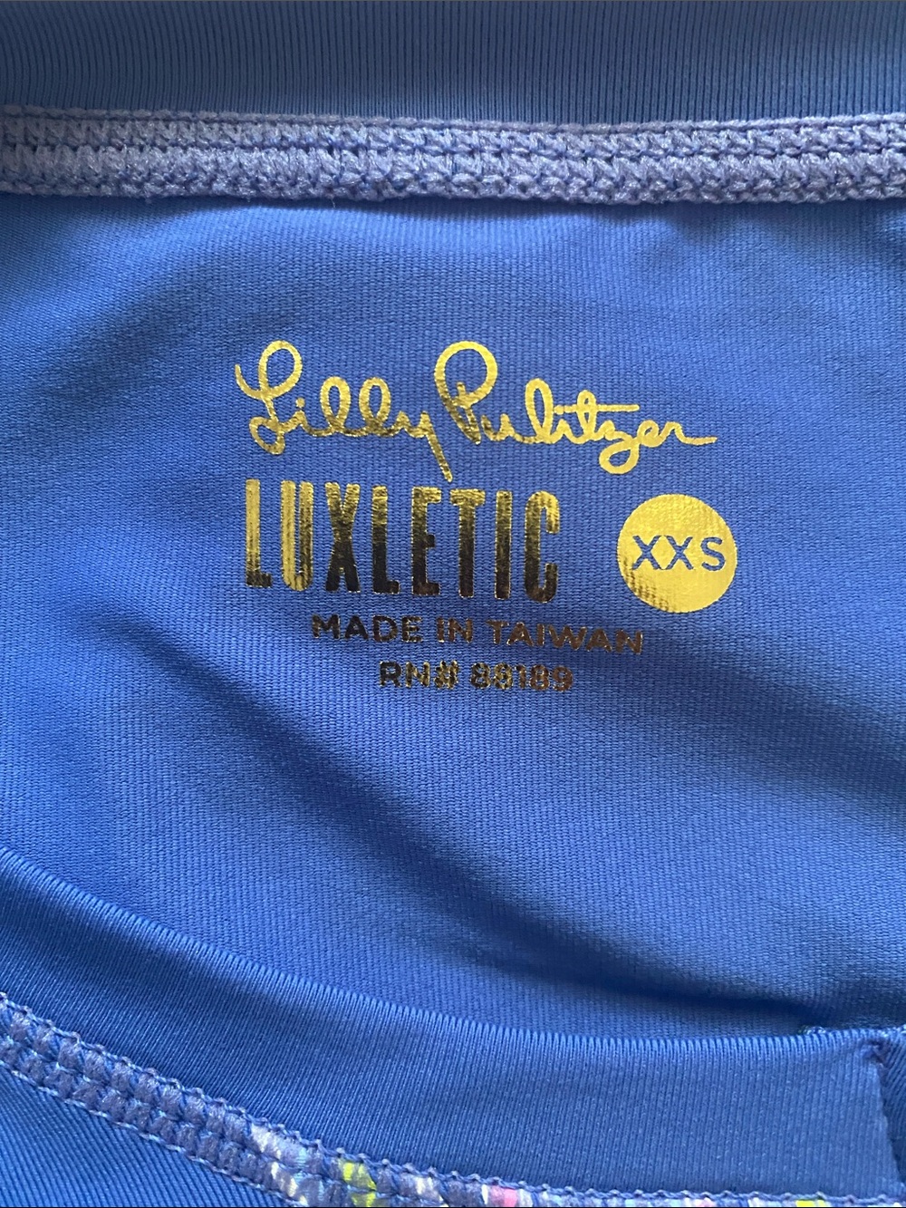Lilly Pulitzer XXS luxletic long sleeve 3/4 zip top - Picture 6 of 8